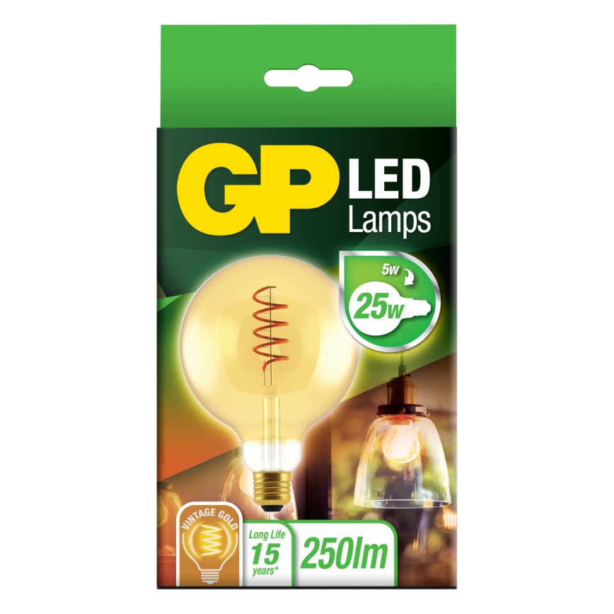Lampadina LED VINTAGE G125 E27/5W/230V 2000K - GP