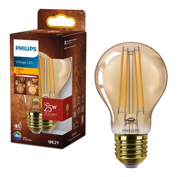 Lampadina LED VINTAGE Philips A60 E27/3,1W/230V 1800K