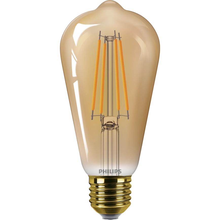 Lampadina LED VINTAGE Philips ST64 E27/7W/230V 1800K