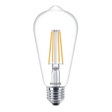 Lampadina LED VINTAGE Philips ST64 E27/7W/230V 2700K