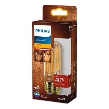 Lampadina LED VINTAGE Philips T32 E27/7W/230V 1800K