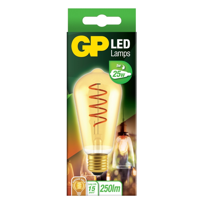 Lampadina LED VINTAGE ST64 E27/5W/230V 2000K - GP