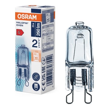 Lampadina per forno HALOPIN G9/25W/230V 2700K - Osram