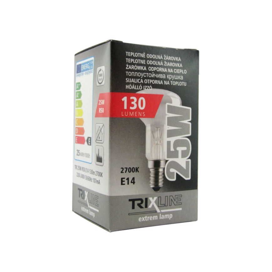 Lampadina tecnica riflettrice R50 E14/25W/230V 2700K