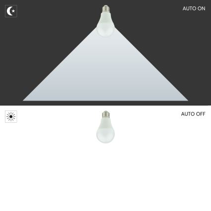 Lampadine LED con sensore crepuscolare A60 E27/9W/230V 3000K