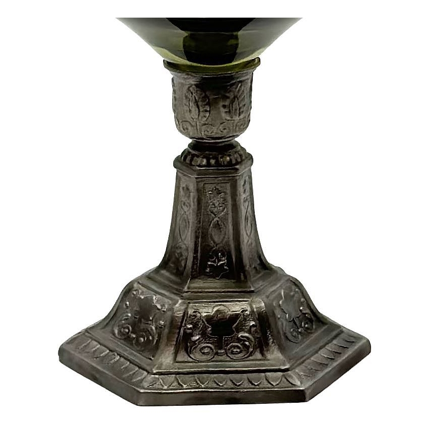 Lampe à huile KRASOMÍRA 42 cm vert forêt