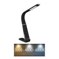 Lampe de bureau LED dimmable avec charge sans fil et capteur de mouvement LORD EVO LED/8W/230V 3000K/4500K/6000K noire