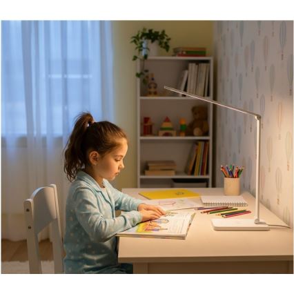 Lampe de bureau LED dimmable à recharge sans fil QI NOBLITE Q LED/7W/230V 3000/4000/6500K blanche