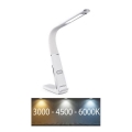 Lampe de bureau LED dimmable LORD EVO LED/8W/230V 3000K/4500K/6000K avec recharge sans fil et capteur de mouvement, blanche