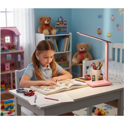 Lampe de bureau LED dimmable NOBLITE N LED/7W/230V 3000/4000/6500K rose