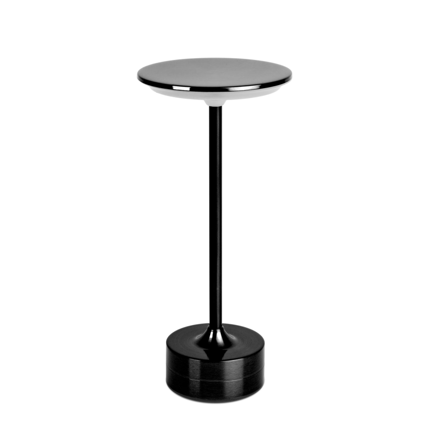 Lampe de bureau LED dimmable rechargeable NEW YORK LED/1,8W/5V 2700K/4000K/6500K 1200 mAh noire