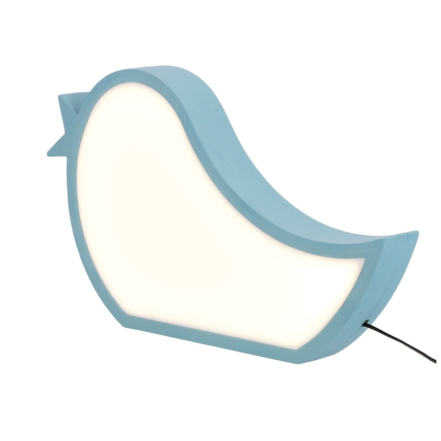 Lampe de bureau LED pour enfants BIRD LED/12W/230V bleue