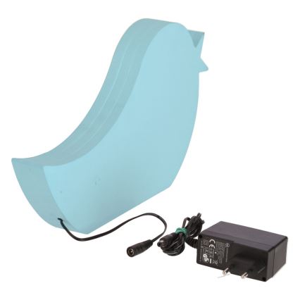 Lampe de bureau LED pour enfants BIRD LED/12W/230V bleue