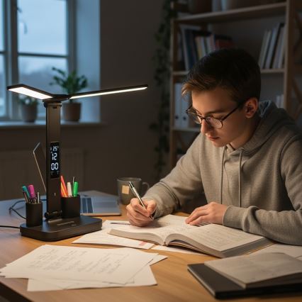 Lampe de bureau LED rechargeable et dimmable NOBLITE P LED/5W/5V 3000/4000/6000K 2200 mAh noire
