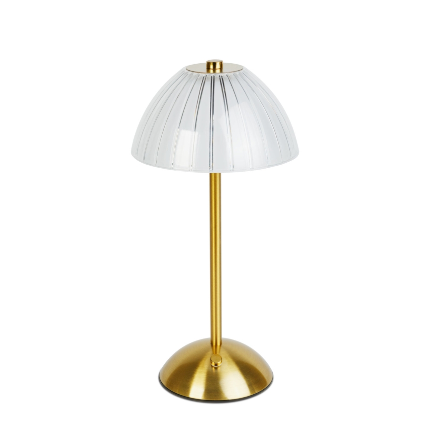 Lampe de table LED rechargeable et dimmable PARIS LED/2W/5V/2700K/4000K/6500K 800 mAh dorée