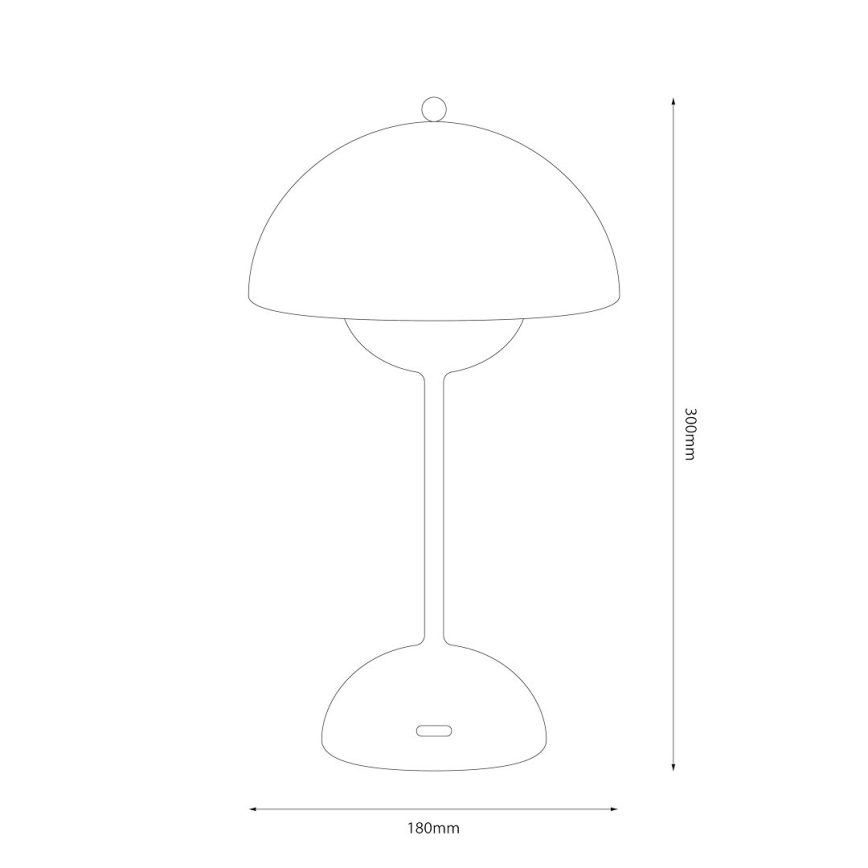 Lampe de bureau tactile à LED rechargeable COSTA LED/3W/5V 2400 mAh 3000–6000K blanche
