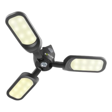 Lampe de camping rechargeable LED avec panneau solaire 3W/1600 mAh IPX4