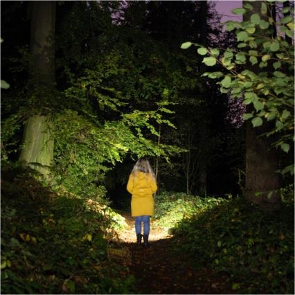 Lampe de poche LED rechargeable 2×LED — 3 W / 5 V, 210 lm, 1200 mAh, noire