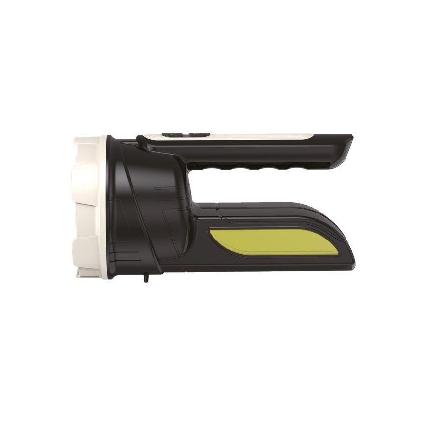 Lampe de poche LED rechargeable 2×LED — 3 W / 5 V, 210 lm, 1200 mAh, noire