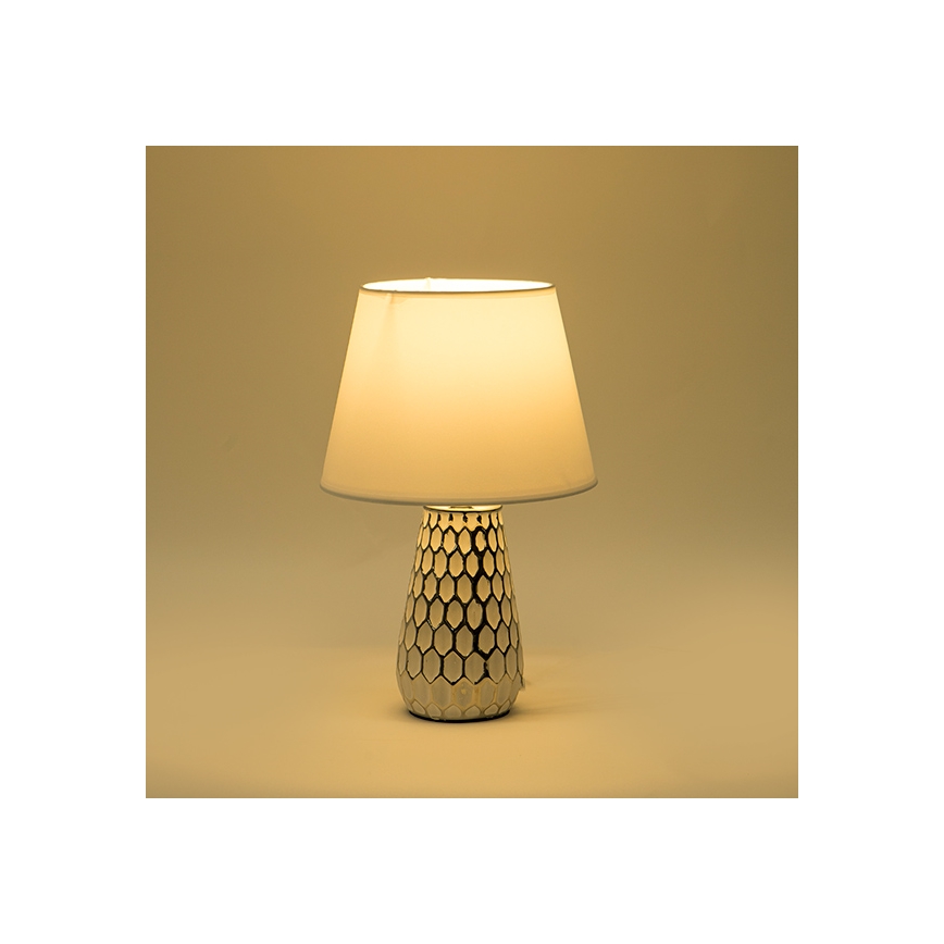 Lampe de table 1xE14/40W/230V blanc/argent