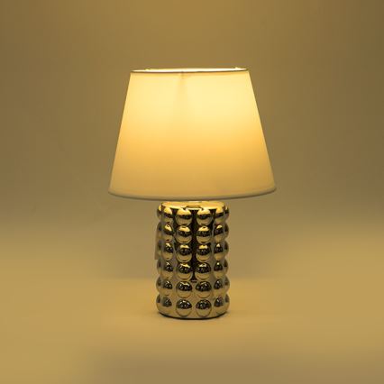 Lampe de table 1xE14/40W/230V blanc/chrome brillant