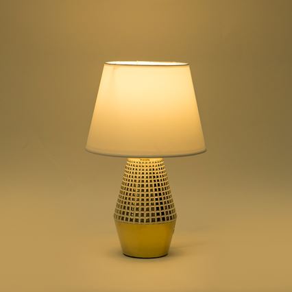 Lampe de table 1xE14/40W/230V blanc/doré