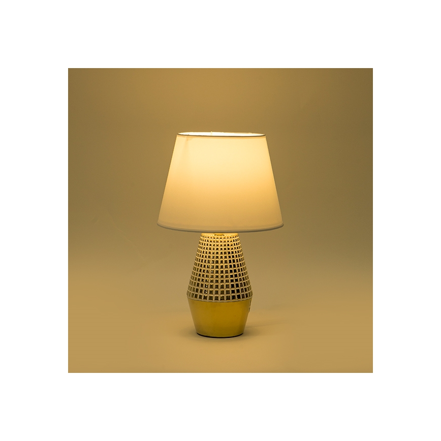 Lampe de table 1xE14/40W/230V blanc/doré