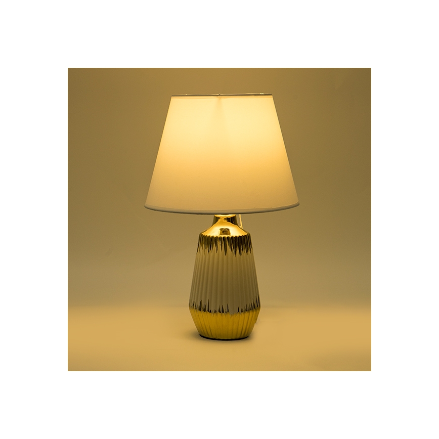 Lampe de table 1xE14/40W/230V blanc/doré