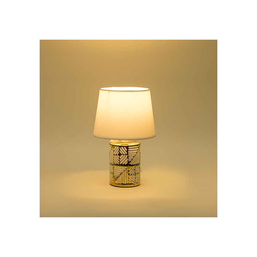Lampe de table 1xE14/40W/230V blanc/doré