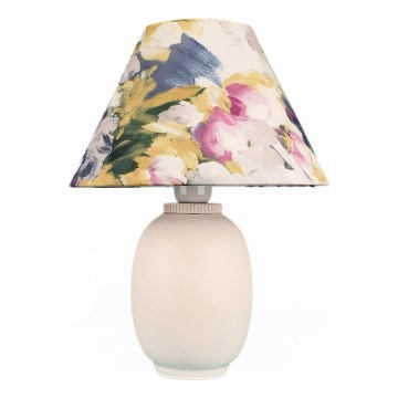 Lampe de table 1xE27/40W/230V blanc/coloré