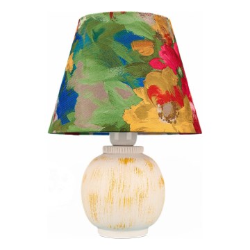Lampe de table 1xE27/40W/230V blanc/coloré