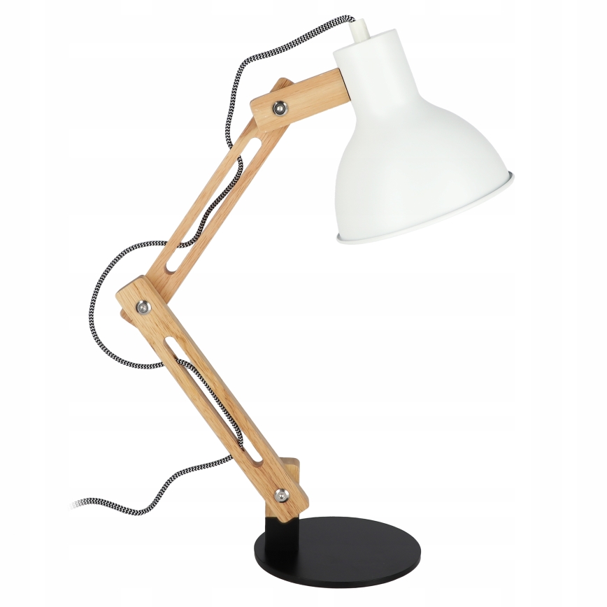 Lampe de table 1xE27/40W/230V blanche/noire