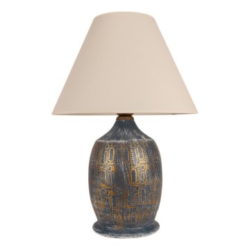 Lampe de table 1xE27/40W/230V bleu/doré