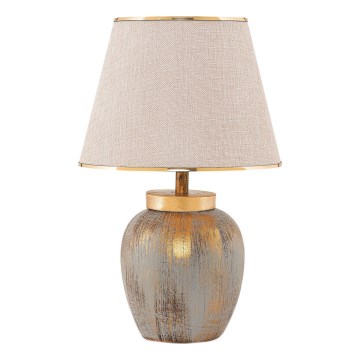 Lampe de table 1xE27/40W/230V doré/beige