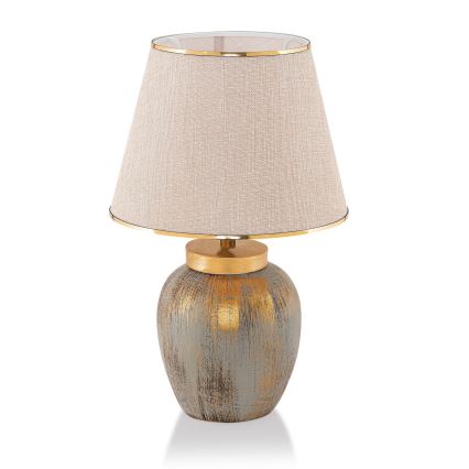 Lampe de table 1xE27/40W/230V doré/beige