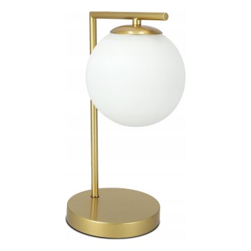 Lampe de table 1xE27/40W/230V dorée/blanche