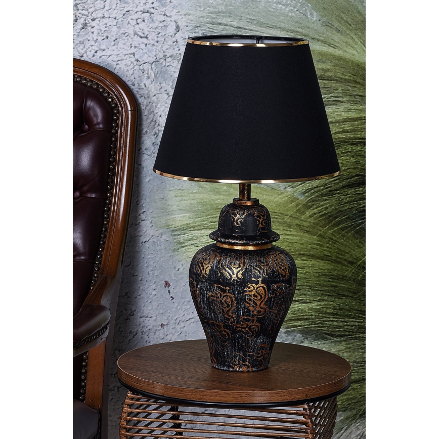 Lampe de table 1xE27/40W/230V noir