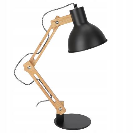 Lampe de table 1xE27/40W/230V noire