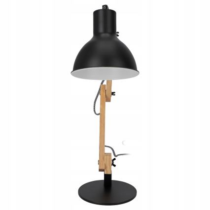 Lampe de table 1xE27/40W/230V noire