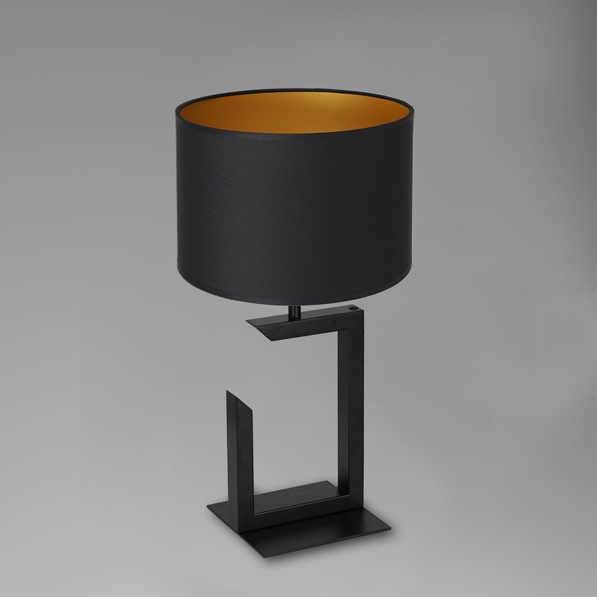 Lampe de table 1xE27/60W/230V 45 cm noir/doré