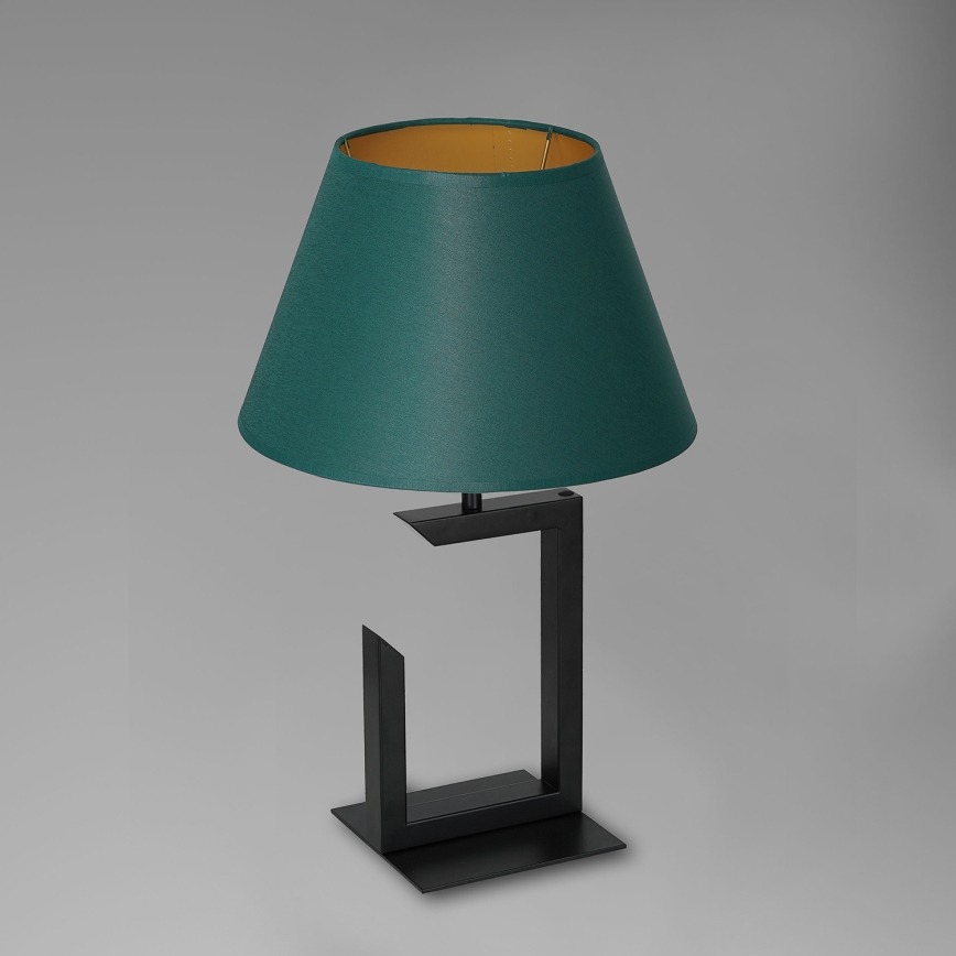 Lampe de table 1xE27/60W/230V 45 cm vert/doré