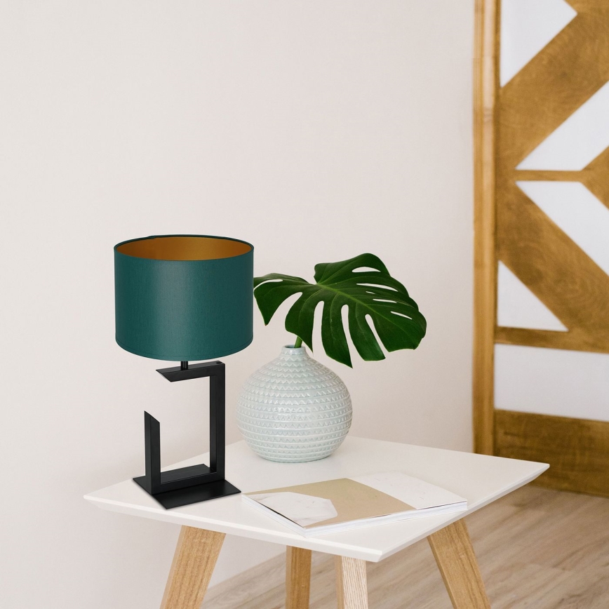 Lampe de table 1xE27/60W/230V 45 cm vert/doré