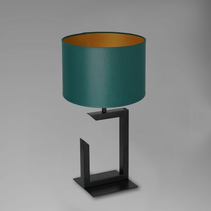 Lampe de table 1xE27/60W/230V 45 cm vert/doré