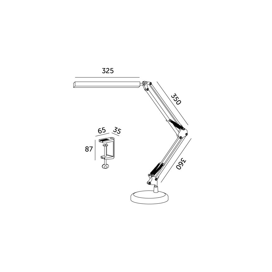 Lampe de table à intensité variable 2en1 USB TENUIX LED/14W/5V 3000-6000K blanc