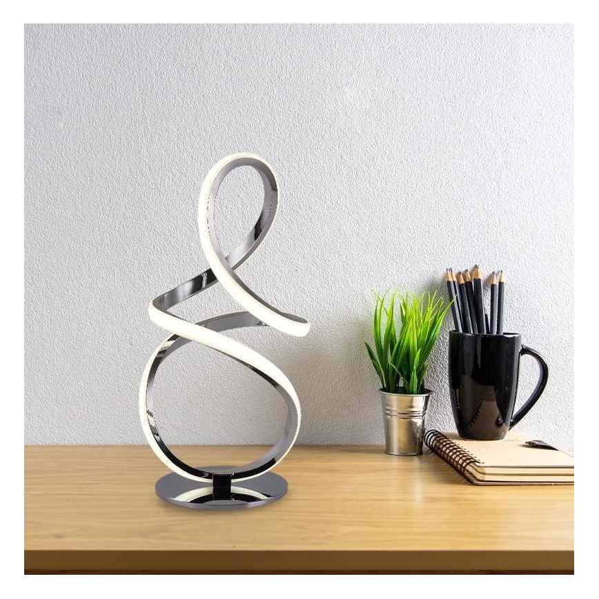 Lampe de table à intensité variable LED/28W/230V 3000/4000/6500K chrome brillant