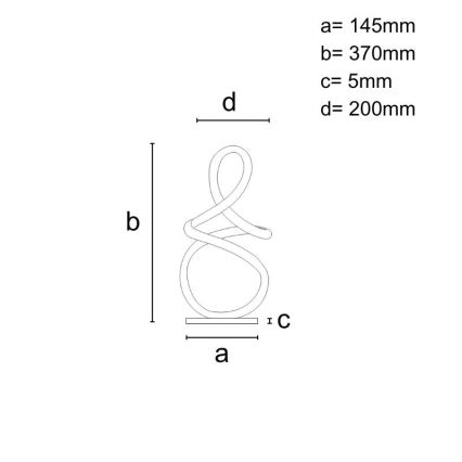 Lampe de table à intensité variable LED/28W/230V 3000/4000/6500K chrome brillant