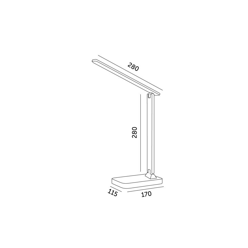 Lampe de table à intensité variable NOBLITE N LED/7W/230V 3000/4000/6500K noir