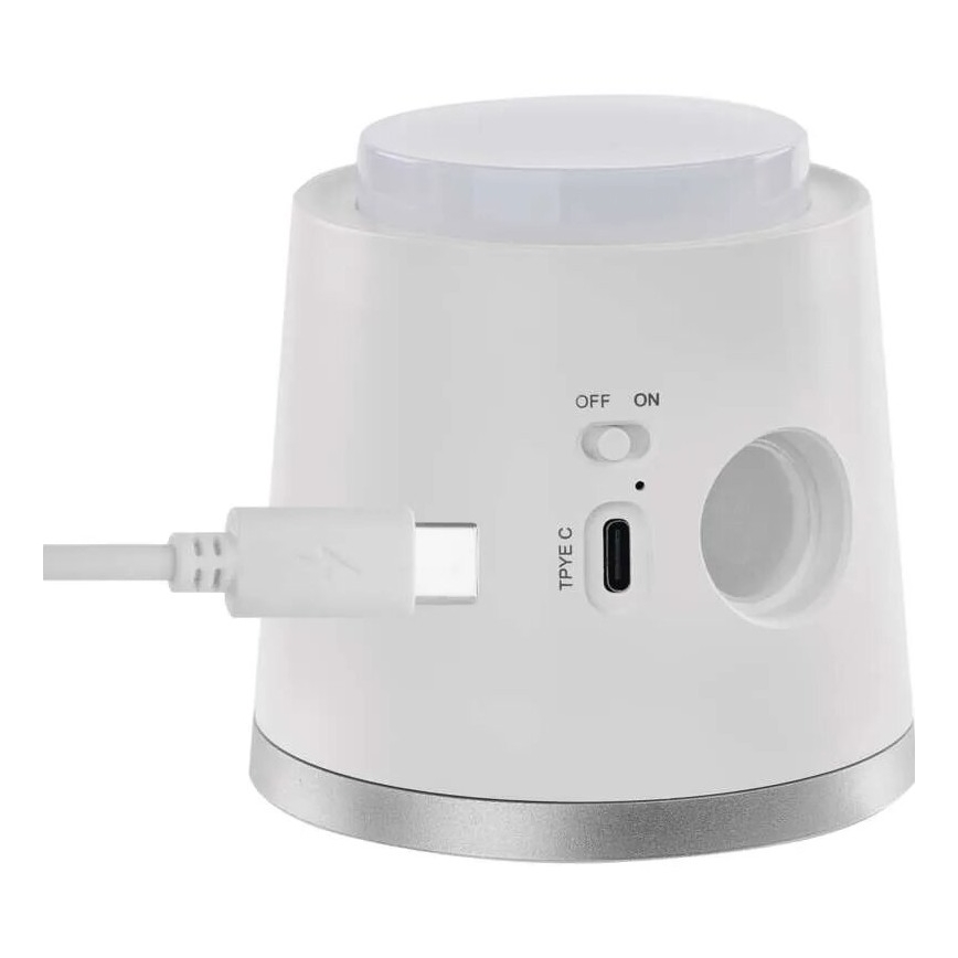 Lampe de table à intensité variable rechargeable 4en1 LED/6W/3,7V 3000K/4000K/6500K 1500mAh blanc