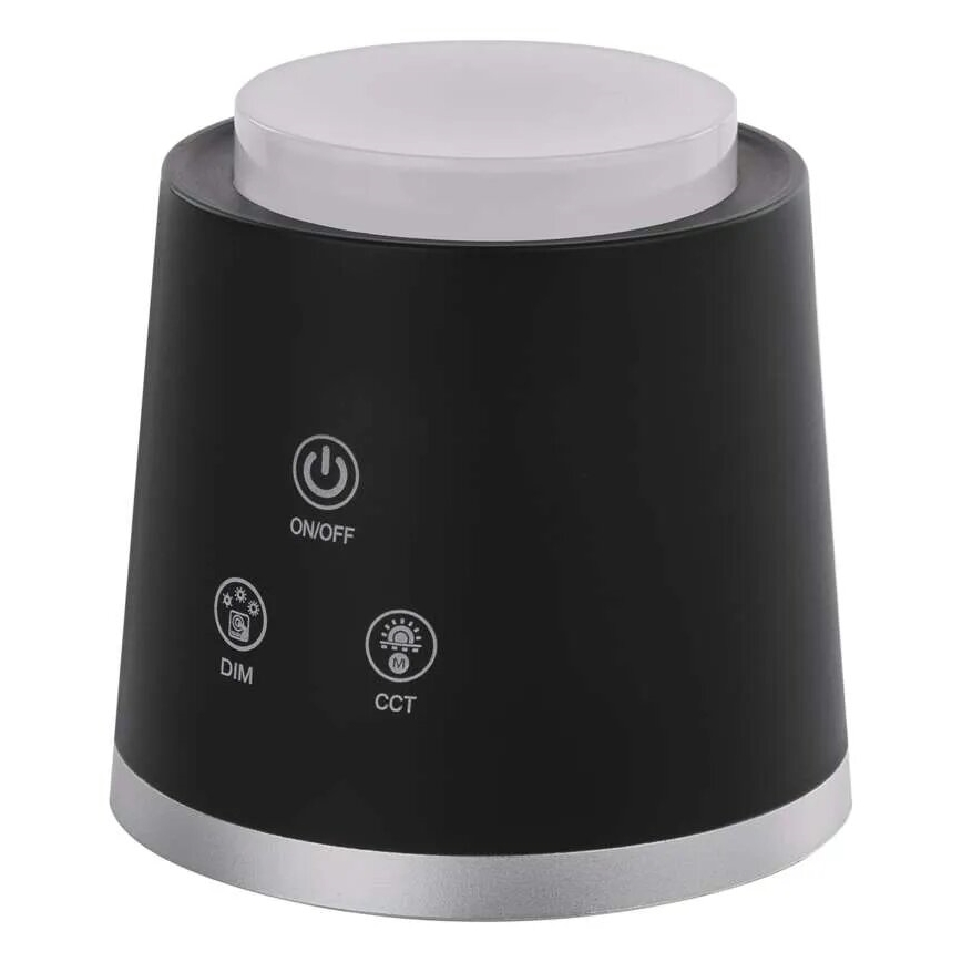 Lampe de table à intensité variable rechargeable 4en1 LED/6W/3,7V 3000K/4000K/6500K 1500mAh noir