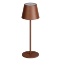 Lampe de table à intensité variable rechargeable INITA LED/1,2W/1800 mAh IP54 marron